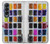 W3956 Watercolor Palette Box Graphic Funda Carcasa Case y Caso Del Tirón Funda para Samsung Galaxy Z Fold 4