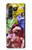 W3914 Colorful Nebula Astronaut Suit Galaxy Funda Carcasa Case y Caso Del Tirón Funda para Samsung Galaxy Z Fold 3 5G