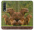 W3917 Capybara Family Giant Guinea Pig Funda Carcasa Case y Caso Del Tirón Funda para Samsung Galaxy Z Fold 3 5G