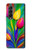 W3926 Colorful Tulip Oil Painting Funda Carcasa Case y Caso Del Tirón Funda para Samsung Galaxy Z Fold 3 5G