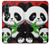 W3929 Cute Panda Eating Bamboo Funda Carcasa Case y Caso Del Tirón Funda para Samsung Galaxy Z Fold 3 5G