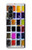 W3956 Watercolor Palette Box Graphic Funda Carcasa Case y Caso Del Tirón Funda para Samsung Galaxy Z Fold 3 5G