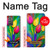 W3926 Colorful Tulip Oil Painting Funda Carcasa Case y Caso Del Tirón Funda para Samsung Galaxy Z Fold2 5G