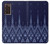 W3950 Textile Thai Blue Pattern Funda Carcasa Case y Caso Del Tirón Funda para Samsung Galaxy Z Fold2 5G