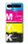 W3930 Cyan Magenta Yellow Key Funda Carcasa Case y Caso Del Tirón Funda para Samsung Galaxy Z Flip 5G