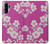 W3924 Cherry Blossom Pink Background Funda Carcasa Case y Caso Del Tirón Funda para Huawei P30 Pro