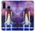 W3913 Colorful Nebula Space Shuttle Funda Carcasa Case y Caso Del Tirón Funda para Huawei P30 lite