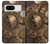 W3927 Compass Clock Gage Steampunk Funda Carcasa Case y Caso Del Tirón Funda para Google Pixel 8