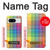 W3942 LGBTQ Rainbow Plaid Tartan Funda Carcasa Case y Caso Del Tirón Funda para Google Pixel 8