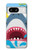 W3947 Shark Helicopter Cartoon Funda Carcasa Case y Caso Del Tirón Funda para Google Pixel 8