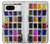 W3956 Watercolor Palette Box Graphic Funda Carcasa Case y Caso Del Tirón Funda para Google Pixel 8