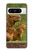 W3917 Capybara Family Giant Guinea Pig Funda Carcasa Case y Caso Del Tirón Funda para Google Pixel 8 pro