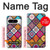 W3943 Maldalas Pattern Funda Carcasa Case y Caso Del Tirón Funda para Google Pixel 8 pro