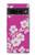 W3924 Cherry Blossom Pink Background Funda Carcasa Case y Caso Del Tirón Funda para Google Pixel 7 Pro