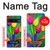 W3926 Colorful Tulip Oil Painting Funda Carcasa Case y Caso Del Tirón Funda para Google Pixel 7 Pro