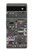 W3944 Overhead Panel Cockpit Funda Carcasa Case y Caso Del Tirón Funda para Google Pixel 6a