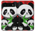 W3929 Cute Panda Eating Bamboo Funda Carcasa Case y Caso Del Tirón Funda para Google Pixel 6