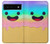 W3939 Ice Cream Cute Smile Funda Carcasa Case y Caso Del Tirón Funda para Google Pixel 6