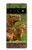 W3917 Capybara Family Giant Guinea Pig Funda Carcasa Case y Caso Del Tirón Funda para Google Pixel 6 Pro