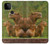 W3917 Capybara Family Giant Guinea Pig Funda Carcasa Case y Caso Del Tirón Funda para Google Pixel 5A 5G