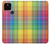 W3942 LGBTQ Rainbow Plaid Tartan Funda Carcasa Case y Caso Del Tirón Funda para Google Pixel 5