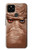 W3940 Leather Mad Face Graphic Paint Funda Carcasa Case y Caso Del Tirón Funda para Google Pixel 4a 5G