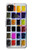 W3956 Watercolor Palette Box Graphic Funda Carcasa Case y Caso Del Tirón Funda para Google Pixel 4a