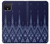 W3950 Textile Thai Blue Pattern Funda Carcasa Case y Caso Del Tirón Funda para Google Pixel 4