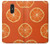 W3946 Seamless Orange Pattern Funda Carcasa Case y Caso Del Tirón Funda para LG K10 (2018), LG K30