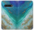 W3920 Abstract Ocean Blue Color Mixed Emerald Funda Carcasa Case y Caso Del Tirón Funda para LG V60 ThinQ 5G
