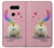 W3923 Cat Bottom Rainbow Tail Funda Carcasa Case y Caso Del Tirón Funda para LG V30, LG V30 Plus, LG V30S ThinQ, LG V35, LG V35 ThinQ