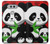 W3929 Cute Panda Eating Bamboo Funda Carcasa Case y Caso Del Tirón Funda para LG V20