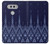 W3950 Textile Thai Blue Pattern Funda Carcasa Case y Caso Del Tirón Funda para LG V20