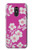 W3924 Cherry Blossom Pink Background Funda Carcasa Case y Caso Del Tirón Funda para LG Q Stylo 4, LG Q Stylus