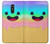 W3939 Ice Cream Cute Smile Funda Carcasa Case y Caso Del Tirón Funda para LG Q Stylo 4, LG Q Stylus