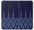 W3950 Textile Thai Blue Pattern Funda Carcasa Case y Caso Del Tirón Funda para LG Q Stylo 4, LG Q Stylus