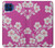 W3924 Cherry Blossom Pink Background Funda Carcasa Case y Caso Del Tirón Funda para Motorola One 5G