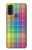 W3942 LGBTQ Rainbow Plaid Tartan Funda Carcasa Case y Caso Del Tirón Funda para Motorola G Pure