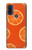 W3946 Seamless Orange Pattern Funda Carcasa Case y Caso Del Tirón Funda para Motorola G Pure