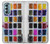 W3956 Watercolor Palette Box Graphic Funda Carcasa Case y Caso Del Tirón Funda para Motorola Moto G Stylus 5G (2022)