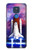 W3913 Colorful Nebula Space Shuttle Funda Carcasa Case y Caso Del Tirón Funda para Motorola Moto G Play (2021)