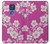 W3924 Cherry Blossom Pink Background Funda Carcasa Case y Caso Del Tirón Funda para Motorola Moto G Play (2021)
