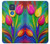 W3926 Colorful Tulip Oil Painting Funda Carcasa Case y Caso Del Tirón Funda para Motorola Moto G Play (2021)