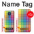 W3942 LGBTQ Rainbow Plaid Tartan Funda Carcasa Case y Caso Del Tirón Funda para Motorola Moto G Play (2021)