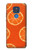 W3946 Seamless Orange Pattern Funda Carcasa Case y Caso Del Tirón Funda para Motorola Moto G Play (2021)