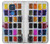 W3956 Watercolor Palette Box Graphic Funda Carcasa Case y Caso Del Tirón Funda para Motorola Moto G Play (2021)