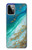 W3920 Abstract Ocean Blue Color Mixed Emerald Funda Carcasa Case y Caso Del Tirón Funda para Motorola Moto G Power (2023) 5G