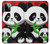 W3929 Cute Panda Eating Bamboo Funda Carcasa Case y Caso Del Tirón Funda para Motorola Moto G Power (2023) 5G