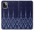 W3950 Textile Thai Blue Pattern Funda Carcasa Case y Caso Del Tirón Funda para Motorola Moto G Power (2023) 5G