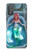 W3911 Cute Little Mermaid Aqua Spa Funda Carcasa Case y Caso Del Tirón Funda para Motorola Moto G Power 2022, G Play 2023